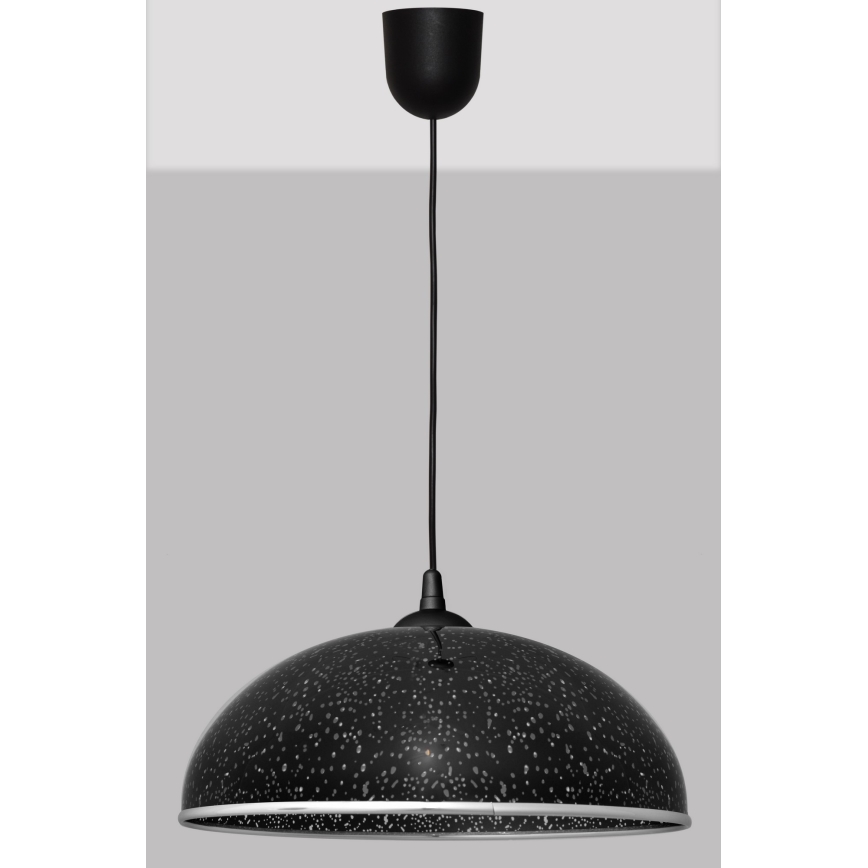 Luster na sajli CIRCLE 1xE27/15W/230V crna
