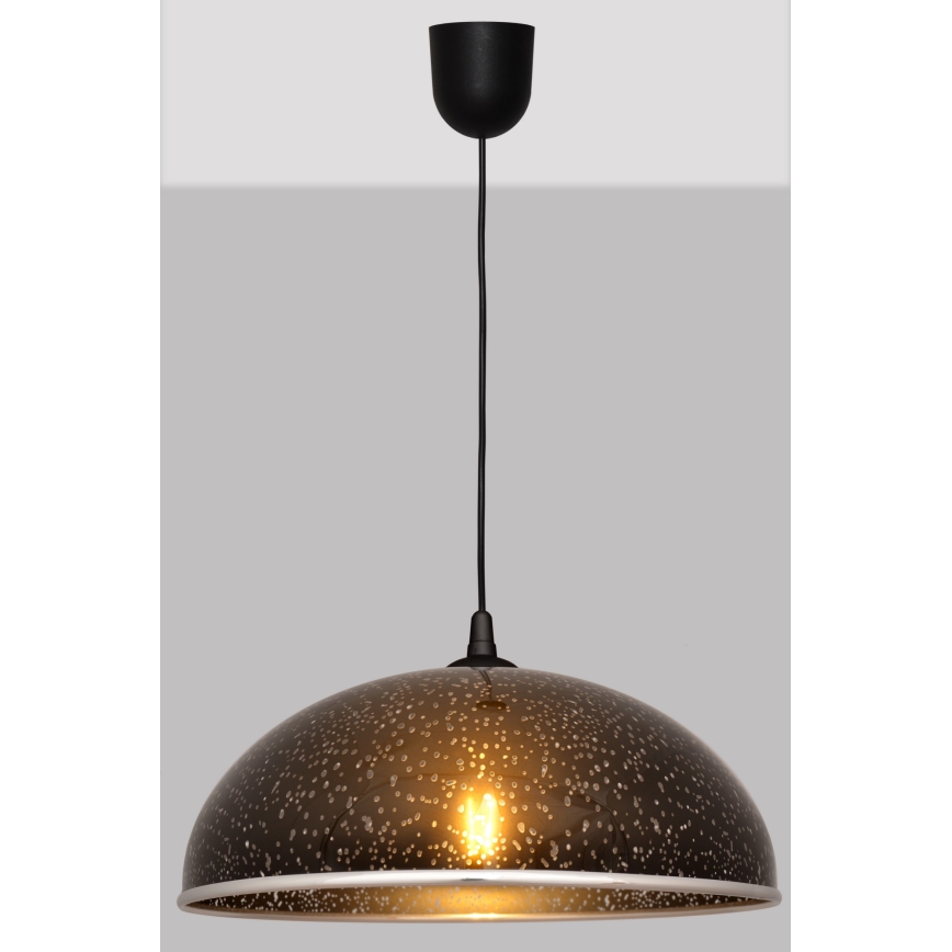 Luster na sajli CIRCLE 1xE27/15W/230V crna