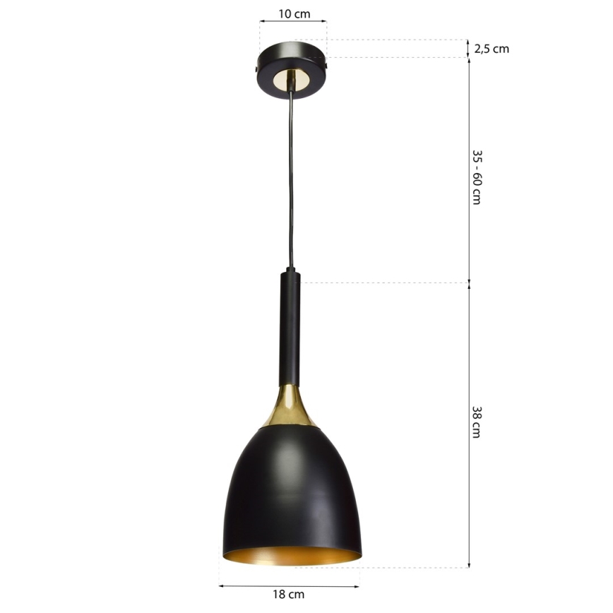 Luster na sajli CLARK 1xE27/60W/230V