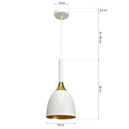 Luster na sajli CLARK 1xE27/60W/230V