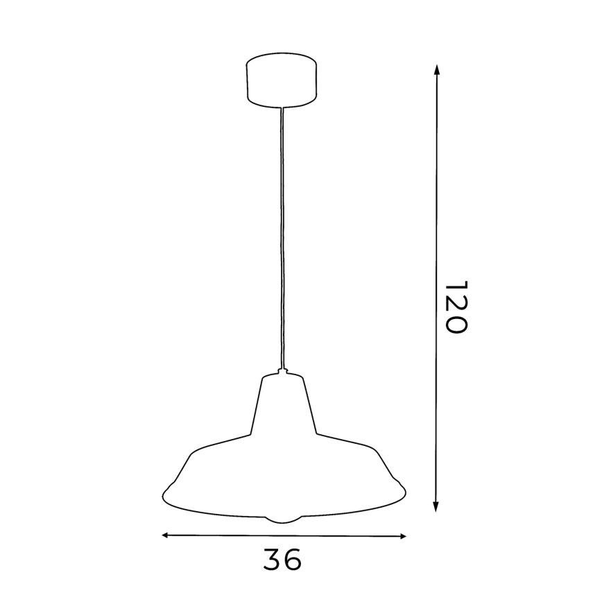 Luster na sajli CLASS 1xE27/15W/230V crna