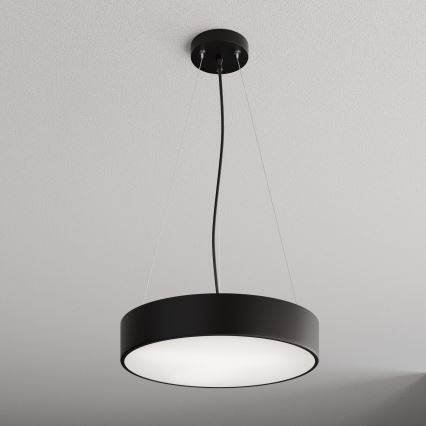 Luster na sajli CLEO 3xE27/24W/230V pr. 40 cm crna