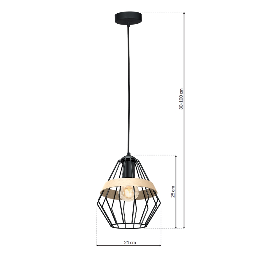 Luster na sajli CLIF 1xE27/60W/230V