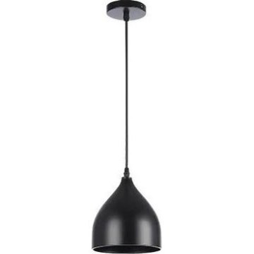Luster na sajli COMO 1xE27/60W/230V pr. 17 cm crna