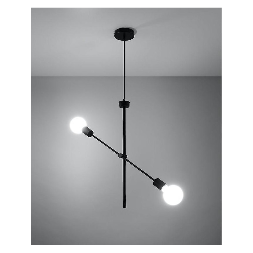 Luster na sajli CONCEPT 2xE27/60W/230V