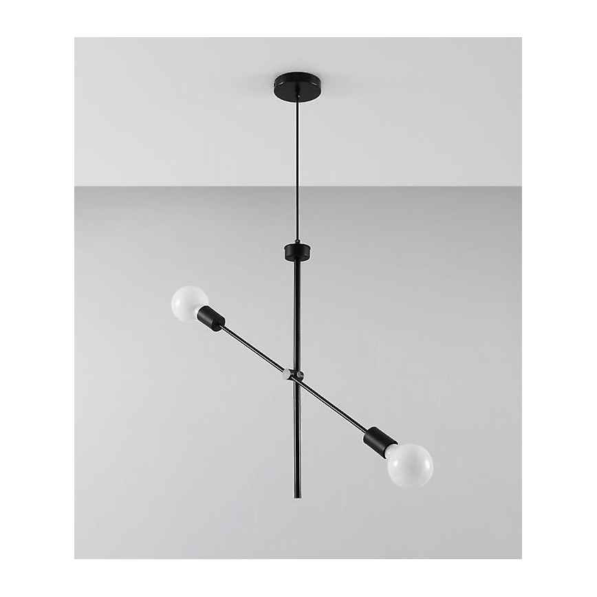 Luster na sajli CONCEPT 2xE27/60W/230V