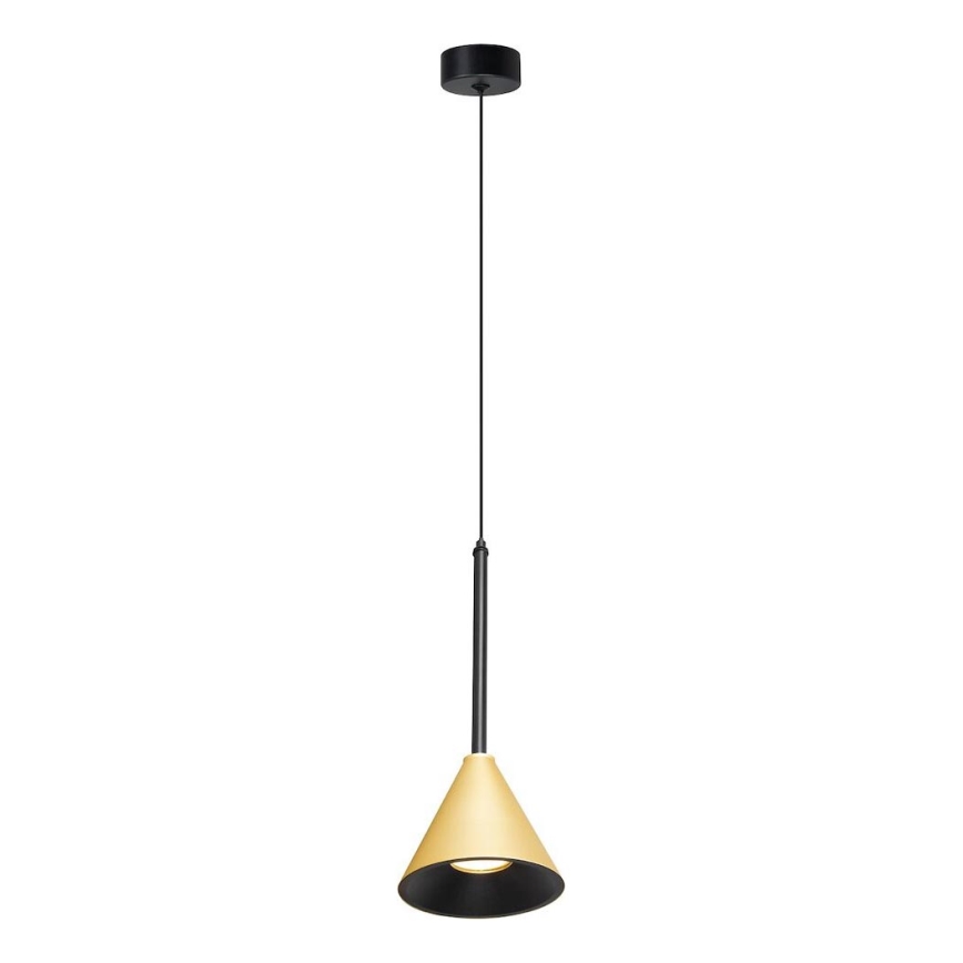 Luster na sajli CONE 1xGU10/10W/230V zlatna/crna