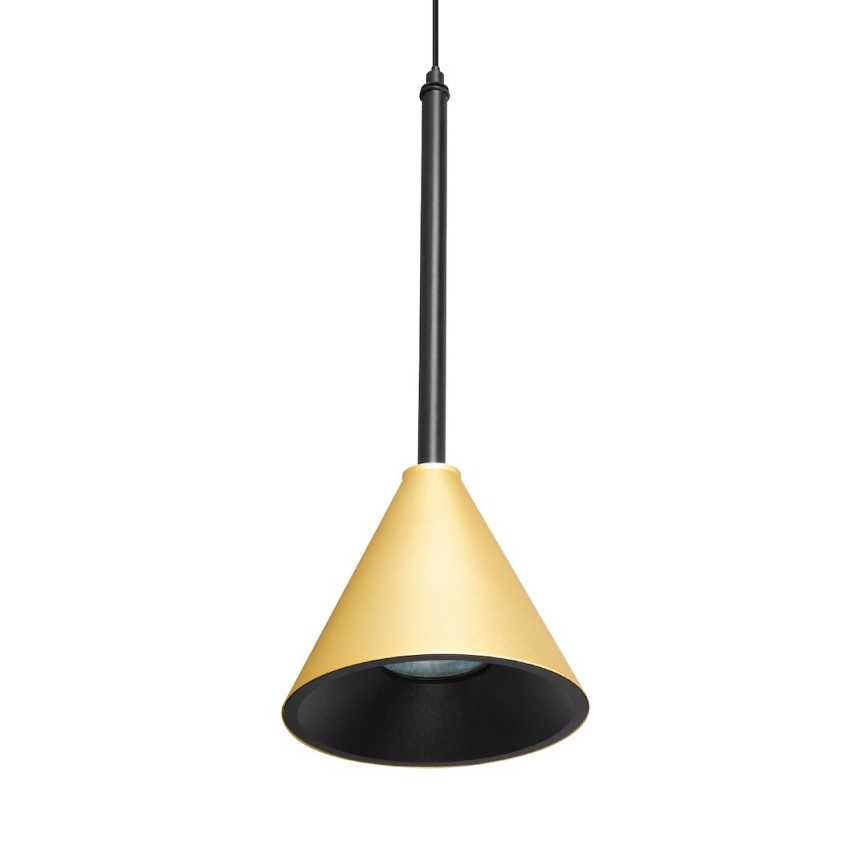 Luster na sajli CONE 1xGU10/10W/230V zlatna/crna