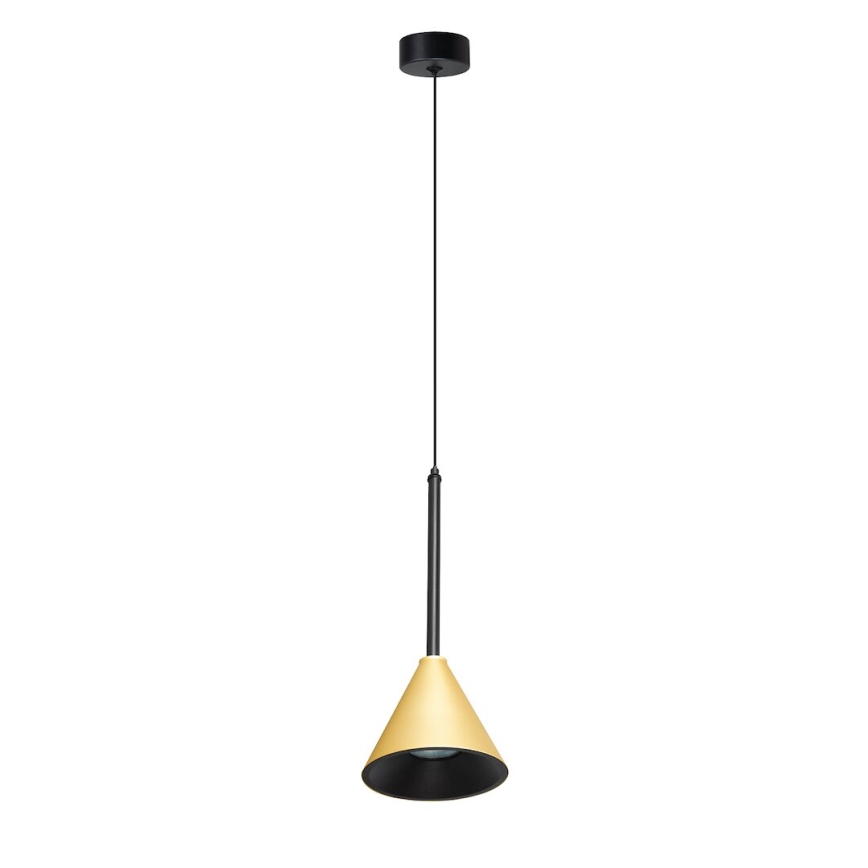 Luster na sajli CONE 1xGU10/10W/230V zlatna/crna