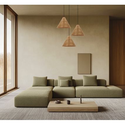 Luster na sajli CONO 1xE27/40W/230V hrastov furnir