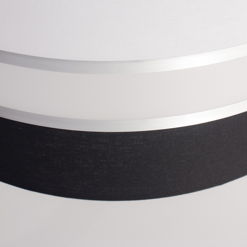 Luster na sajli CORAL 1xE27/60W/230V crno-bijela