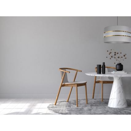 Luster na sajli CORAL 1xE27/60W/230V pr. 40 cm siva