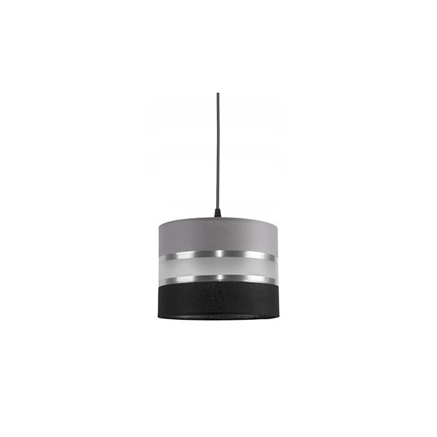 Luster na sajli CORAL S 1xE27/60W/230V crno siva