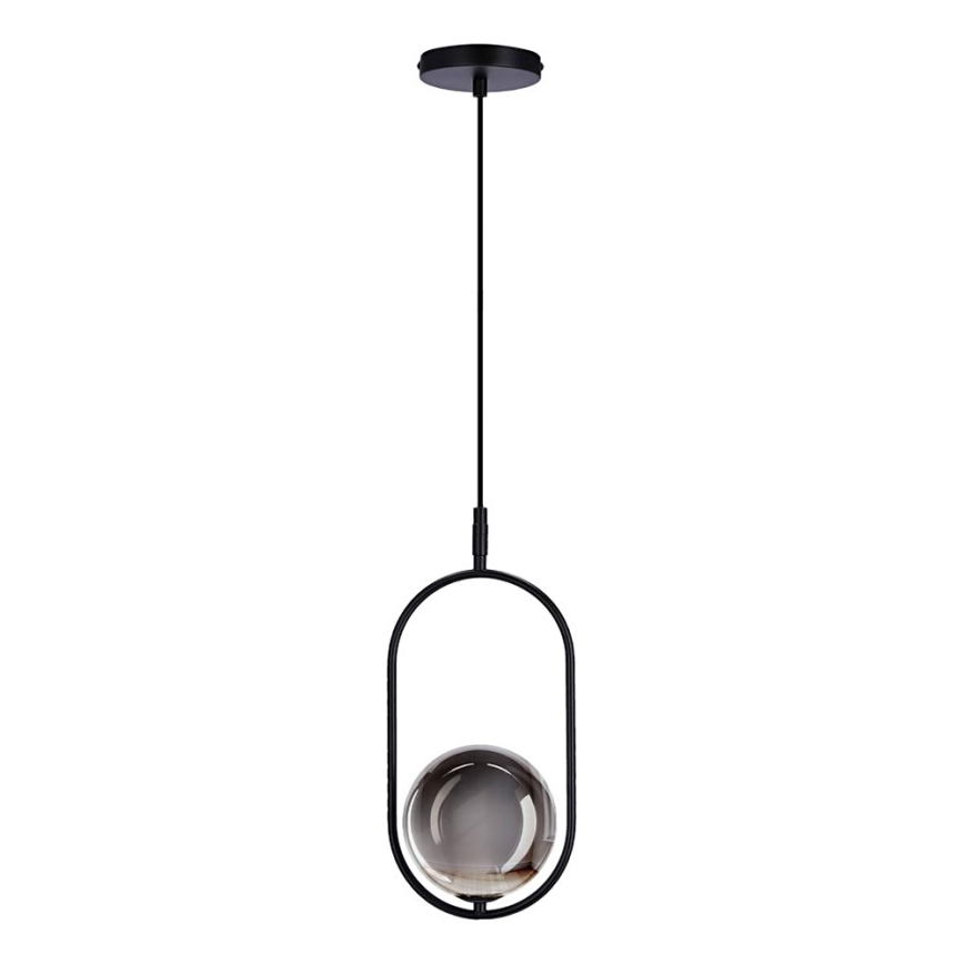 Luster na sajli CORDEL 1xG9/28W/230V crna/dimna crna