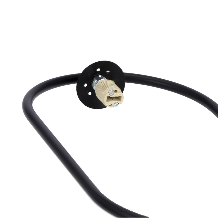 Luster na sajli CORDEL 1xG9/28W/230V crna