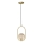 Luster na sajli CORDEL 1xG9/28W/230V mesing/dimna bež