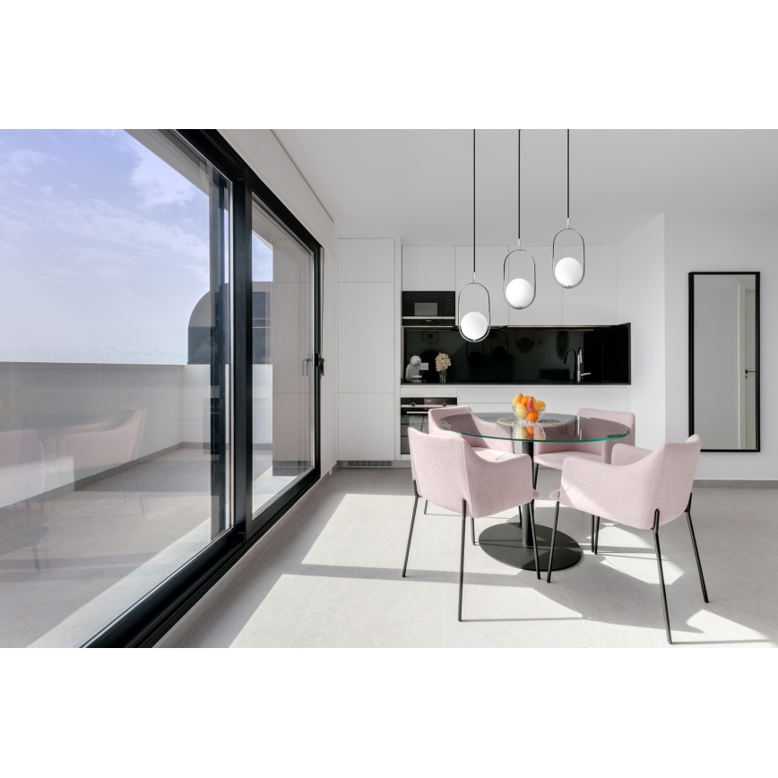Luster na sajli CORDEL 1xG9/28W/230V sjajni krom