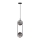 Luster na sajli CORDEL 2xG9/28W/230V crna/dimna crna
