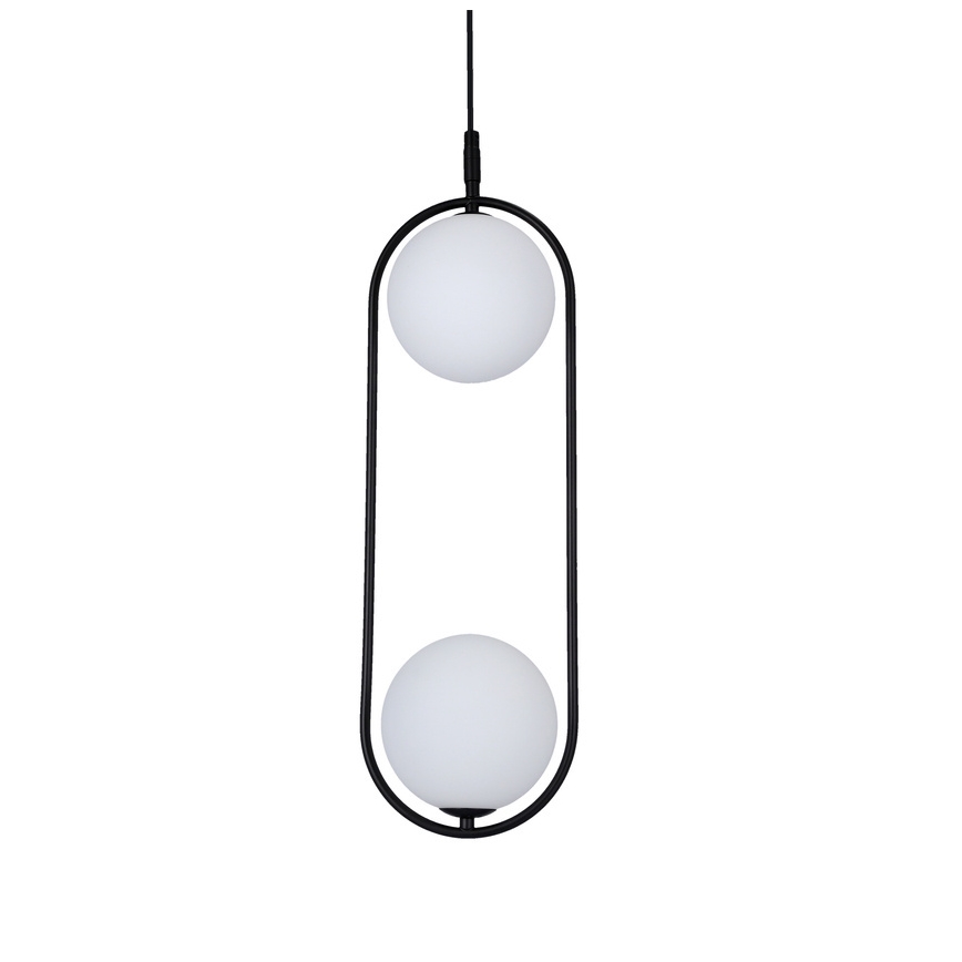 Luster na sajli CORDEL 2xG9/28W/230V crna