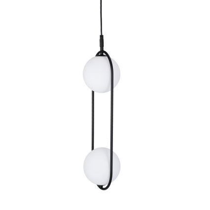 Luster na sajli CORDEL 2xG9/28W/230V crna