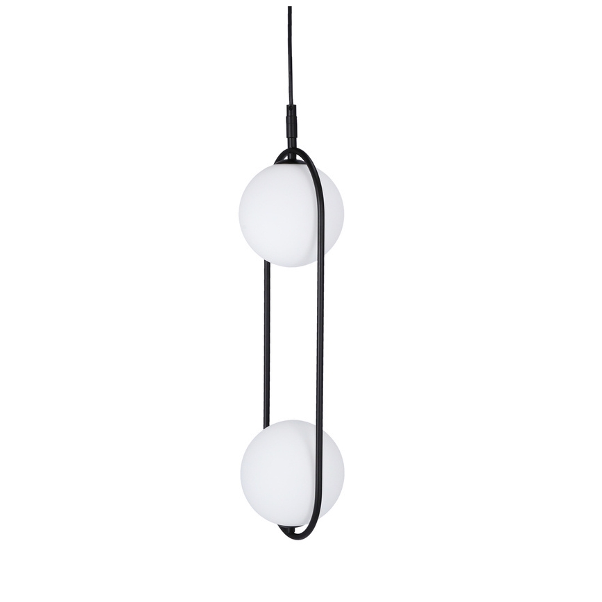 Luster na sajli CORDEL 2xG9/28W/230V crna