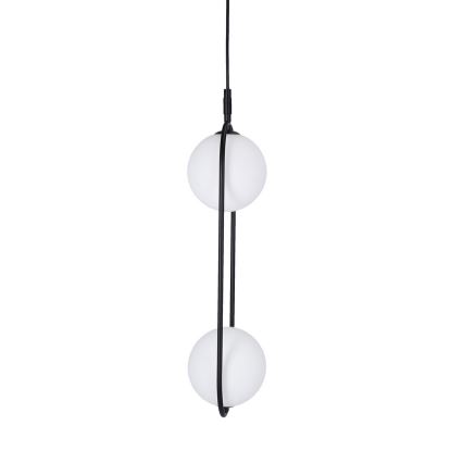 Luster na sajli CORDEL 2xG9/28W/230V crna