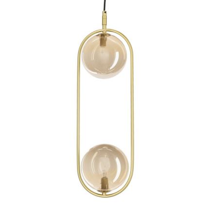 Luster na sajli CORDEL 2xG9/28W/230V mesing/dimna bež