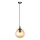 Luster na sajli COSMO 1xE14/10W/230V pr. 14 cm crna/bež