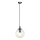 Luster na sajli COSMO 1xE14/10W/230V pr. 14 cm crna/prozirna