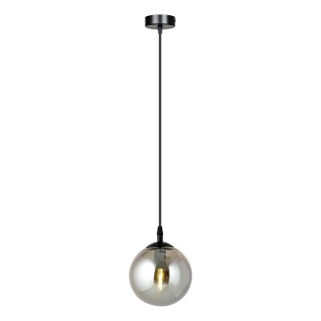 Luster na sajli COSMO 1xE14/10W/230V pr. 14 cm crna/siva