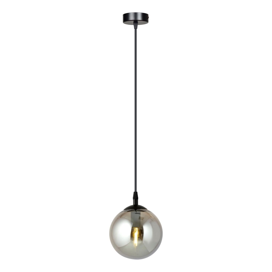 Luster na sajli COSMO 1xE14/10W/230V pr. 14 cm crna/siva