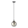 Luster na sajli COSMO 1xE14/10W/230V pr. 14 cm crna/siva