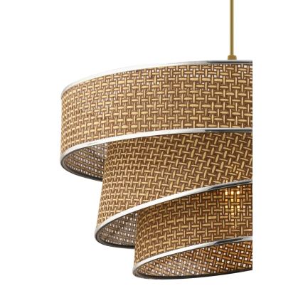 Luster na sajli COUPER 1xE27/60W/230V smeđa/sjajni krom