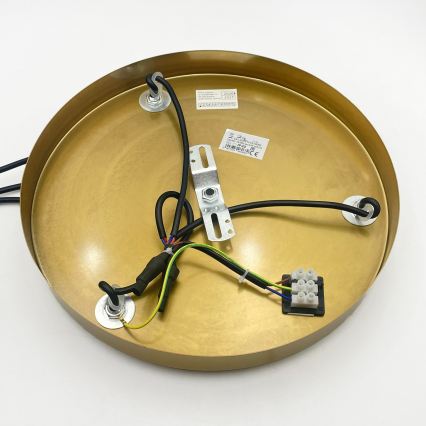 Luster na sajli CRISTAL 3xE14/15W/230V mesing/dimljena crna