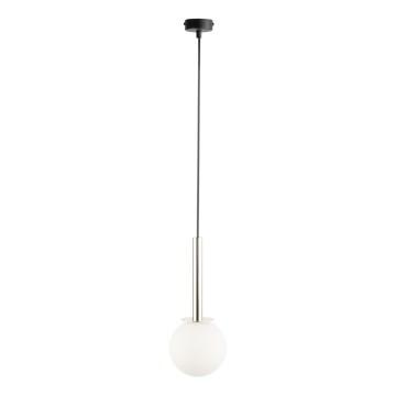 Luster na sajli DAISY 1xG9/12W/230V pr. 14 cm sjajni krom/crna/bijela