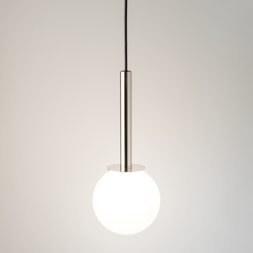 Luster na sajli DAISY 1xG9/12W/230V pr. 14 cm sjajni krom/crna/bijela