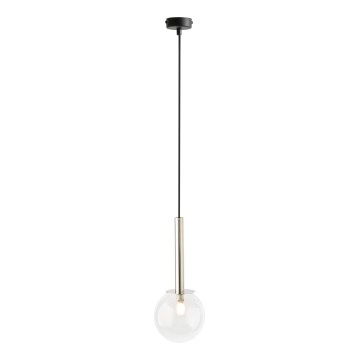 Luster na sajli DAISY 1xG9/12W/230V pr. 14 cm sjajni krom/crna/prozirna