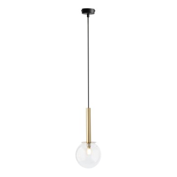 Luster na sajli DAISY 1xG9/12W/230V pr. 14 cm zlatna/crna/prozirna