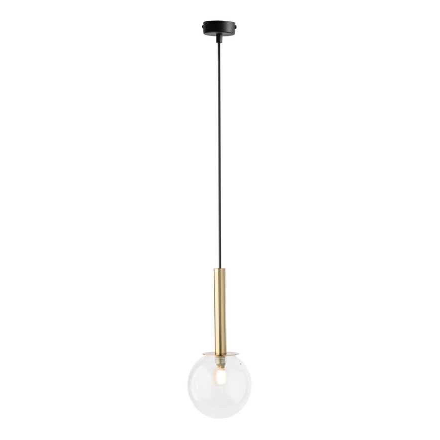 Luster na sajli DAISY 1xG9/12W/230V pr. 14 cm zlatna/crna/prozirna
