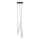 Luster na sajli DAISY 3xG9/12W/230V pr. 27 cm sjajni krom/crna/prozirna