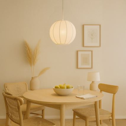 Luster na sajli DANA 1xE27/15W/230V Ø 25 cm bijela