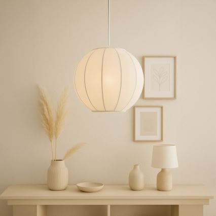 Luster na sajli DANA 1xE27/15W/230V Ø 25 cm bijela