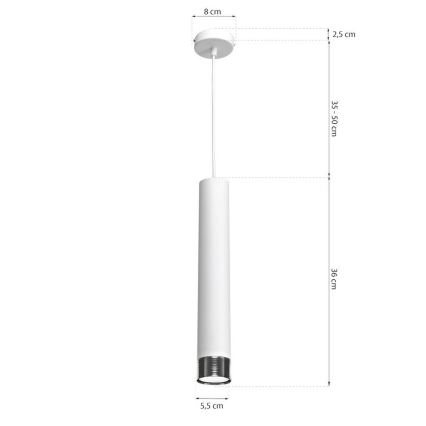 Luster na sajli DANI 1xGU10/8W/230V