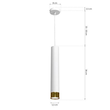 Luster na sajli DANI 1xGU10/8W/230V