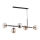 Luster na sajli DANSA 5xE14/10W/230V mesing/crna