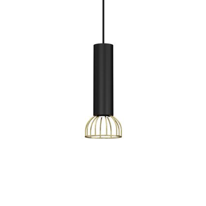Luster na sajli DANTE 1xGU10/25W/230V crna/zlatna