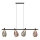 Luster na sajli DENSO 4xG9/5W/230V crni krom/bakrena