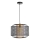 Luster na sajli DENTON 1xE27/40W/230V crna