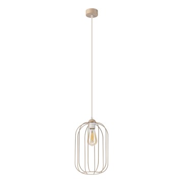 Luster na sajli DESTELLO 1xE27/15W/230V, promjer 21 cm, bež