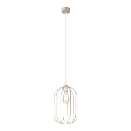 Luster na sajli DESTELLO 1xE27/15W/230V, promjer 21 cm, bež